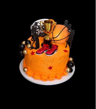Basketball Theme Eggless Cake