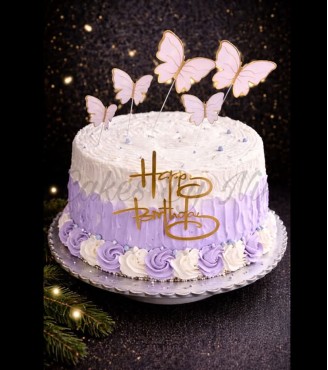 Butterfly Theme Eggless Cake