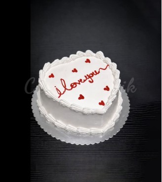 Heart Shape Love Cake (Eggless)